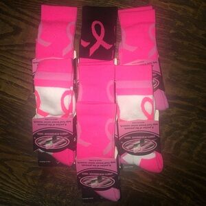 Breast Cancer Awareness Socks!!! You get allllllll 7 pairs!!!!!!!